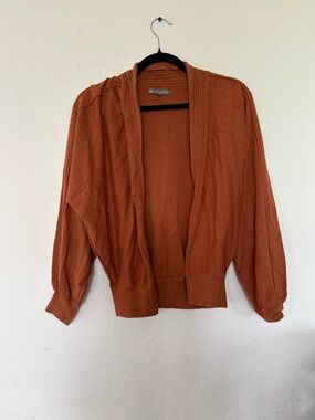 Wit & Wisdom Copper Open-Front Knit Cardigan